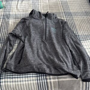 Women's Gray Half-Zip Sweatshirt